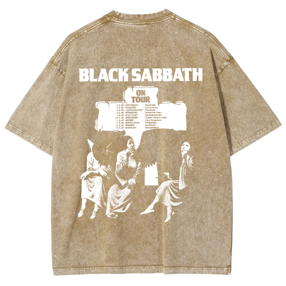 Unisex Vintage  Black Sabbath Band t-Shirt