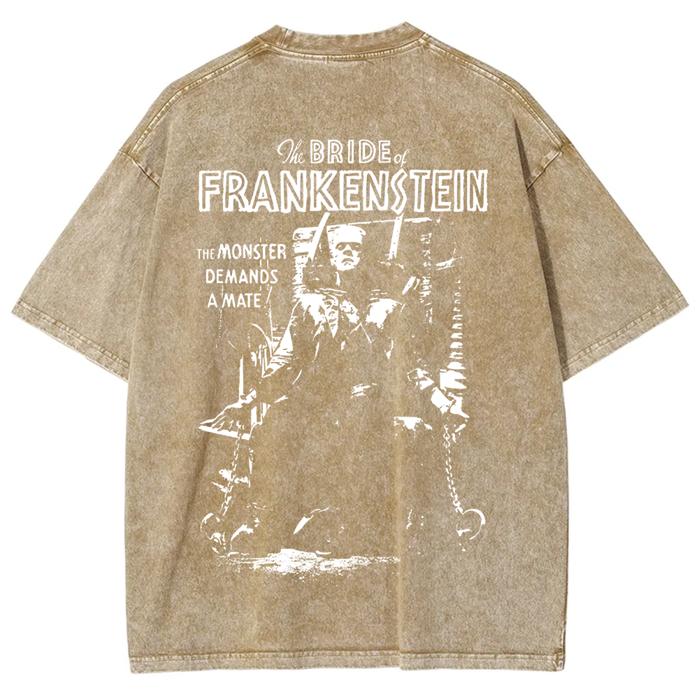 Unisex Vintage Bride of Frankenstein Horror Movie t-Shirt