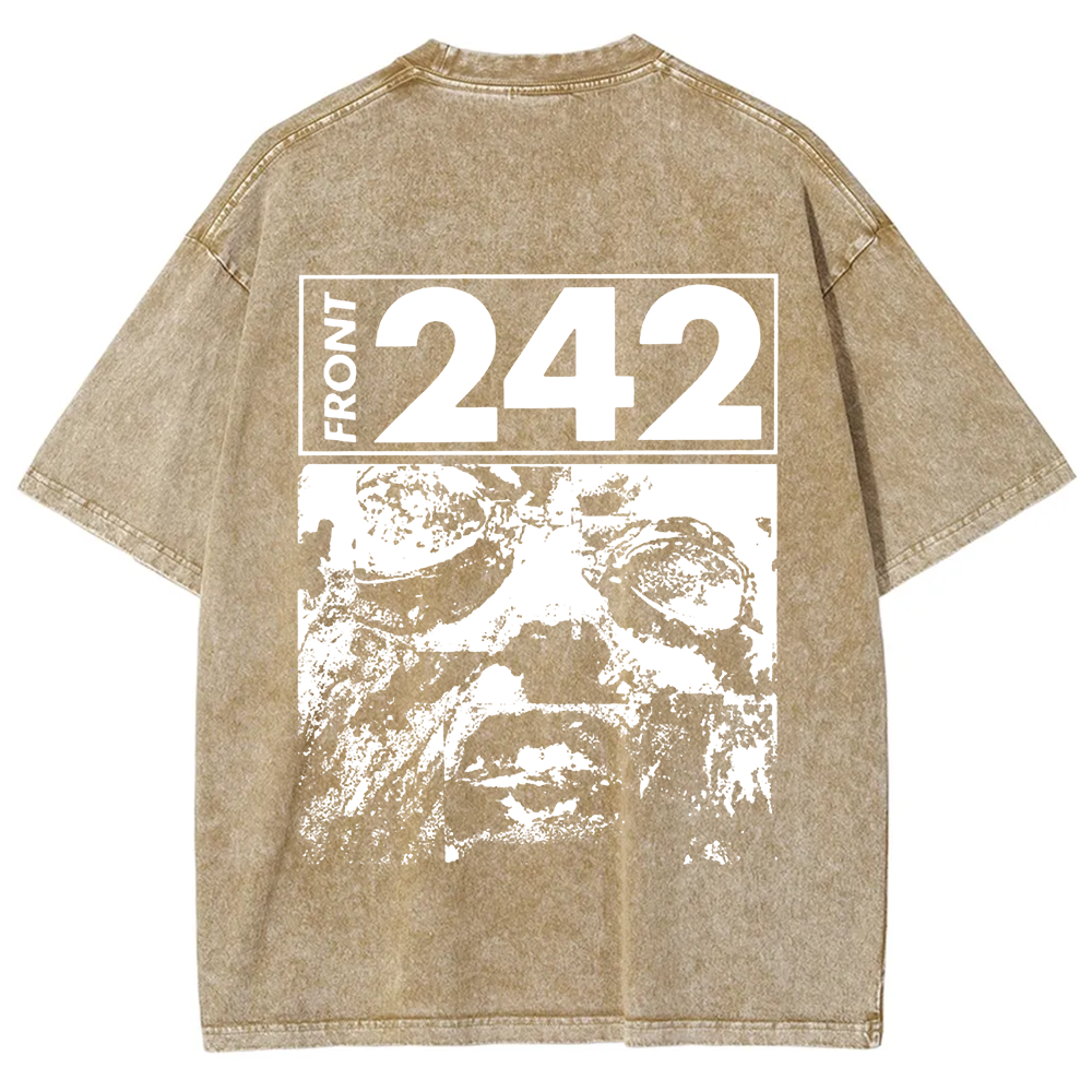 Unisex Vintage  Front 242 Rock Band  t-Shirt