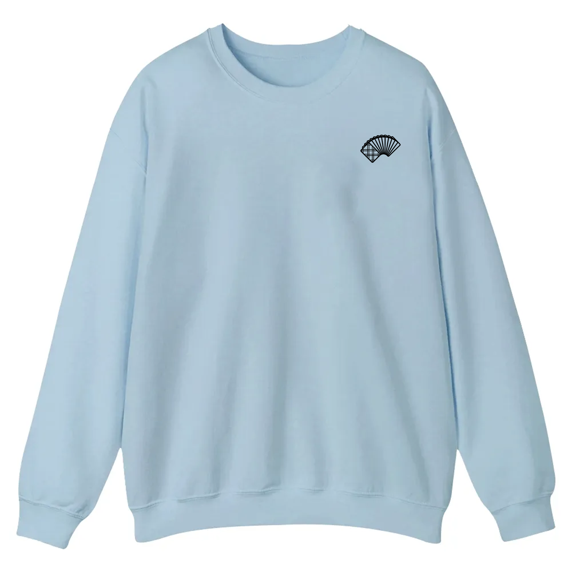 Poker Player Unisex Casual Crewneck Sweatshirt