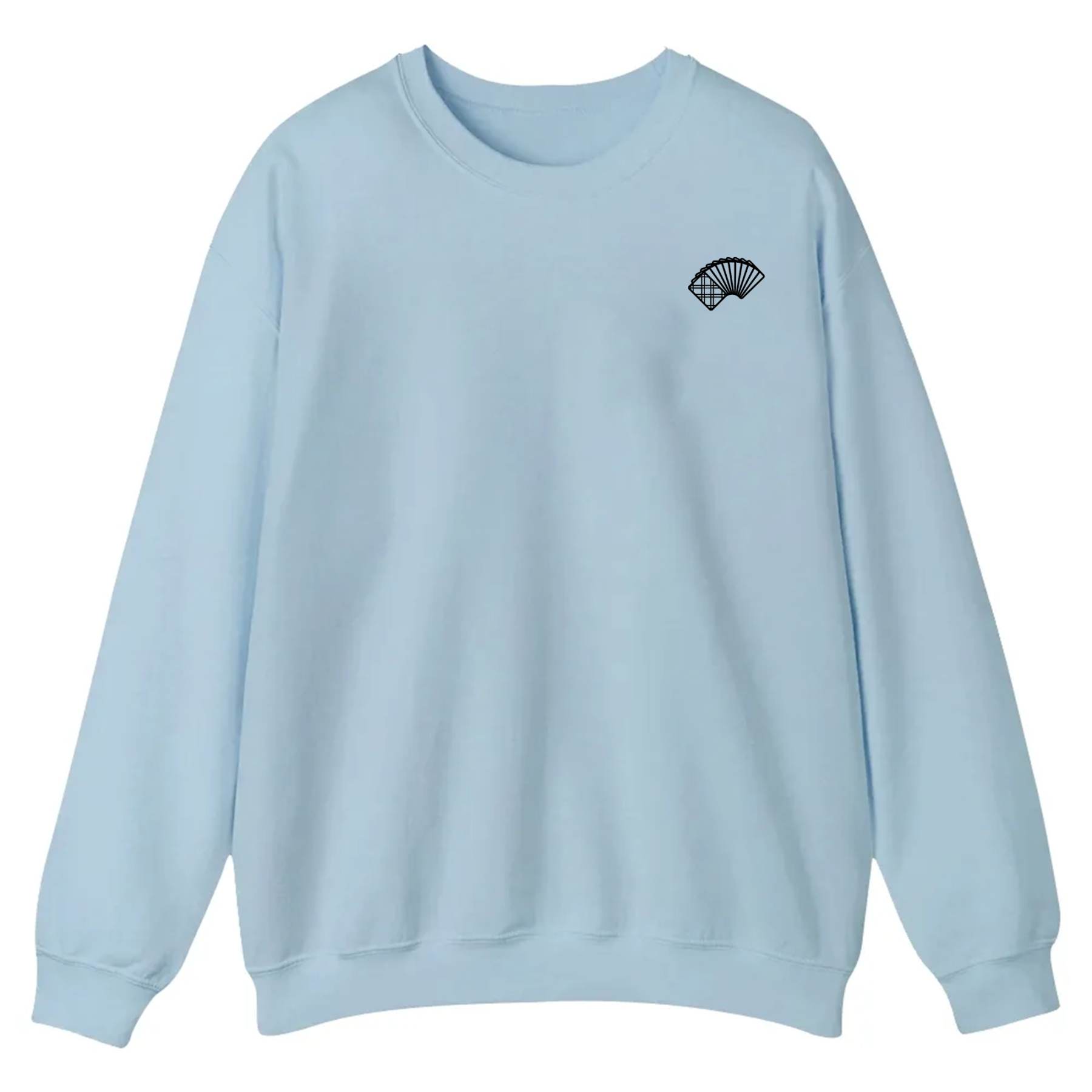 Poker Player Unisex Casual Crewneck Sweatshirt