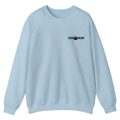 Dog Mum  Addcustom QR Code Name Unisex Casual Crewneck Sweatshirt