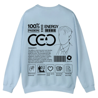 CEO Unisex Casual Crewneck Sweatshirt