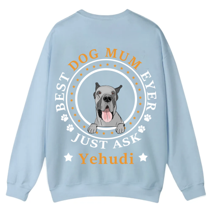 Best Dog Dad/Dog Mum Circle - Personalized Custom Unisex Casual Crewneck Sweatshirt
