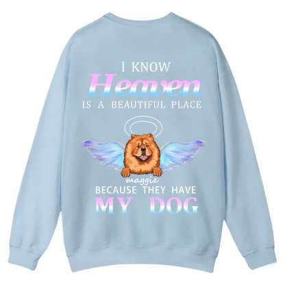 Heaven Is A Beautiful Place - Personalized Custom Unisex Casual Crewneck Sweatshirt