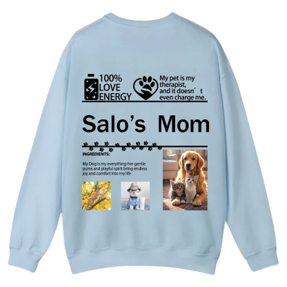 Pet Photo Creative Customized Unisex Casual Crewneck Sweatshirt