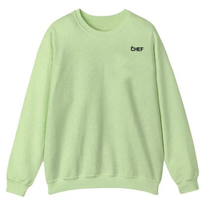 Chef Addcustom QR Code Casual Crewneck Sweatshirt