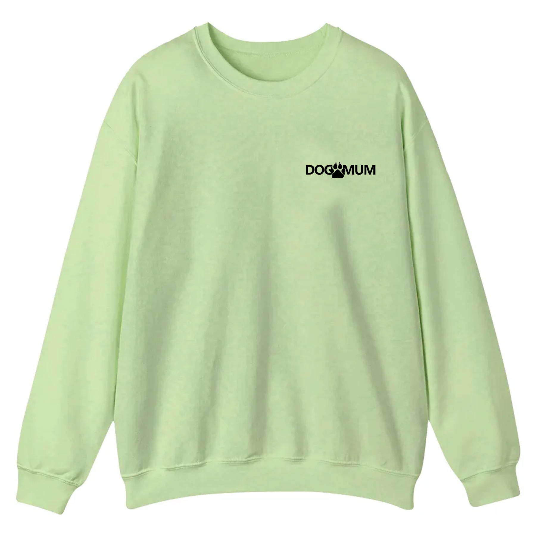 Dog Mum  Addcustom QR Code Name Unisex Casual Crewneck Sweatshirt