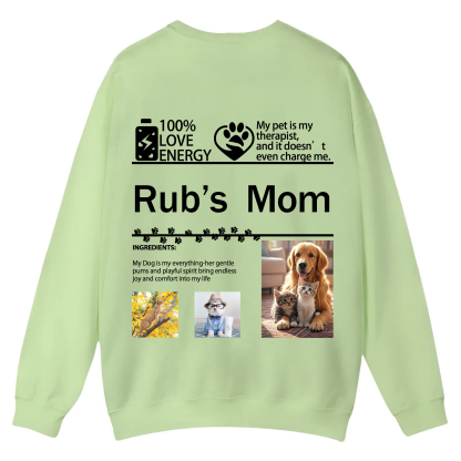 Pet Photo Creative Customized Unisex Casual Crewneck Sweatshirt