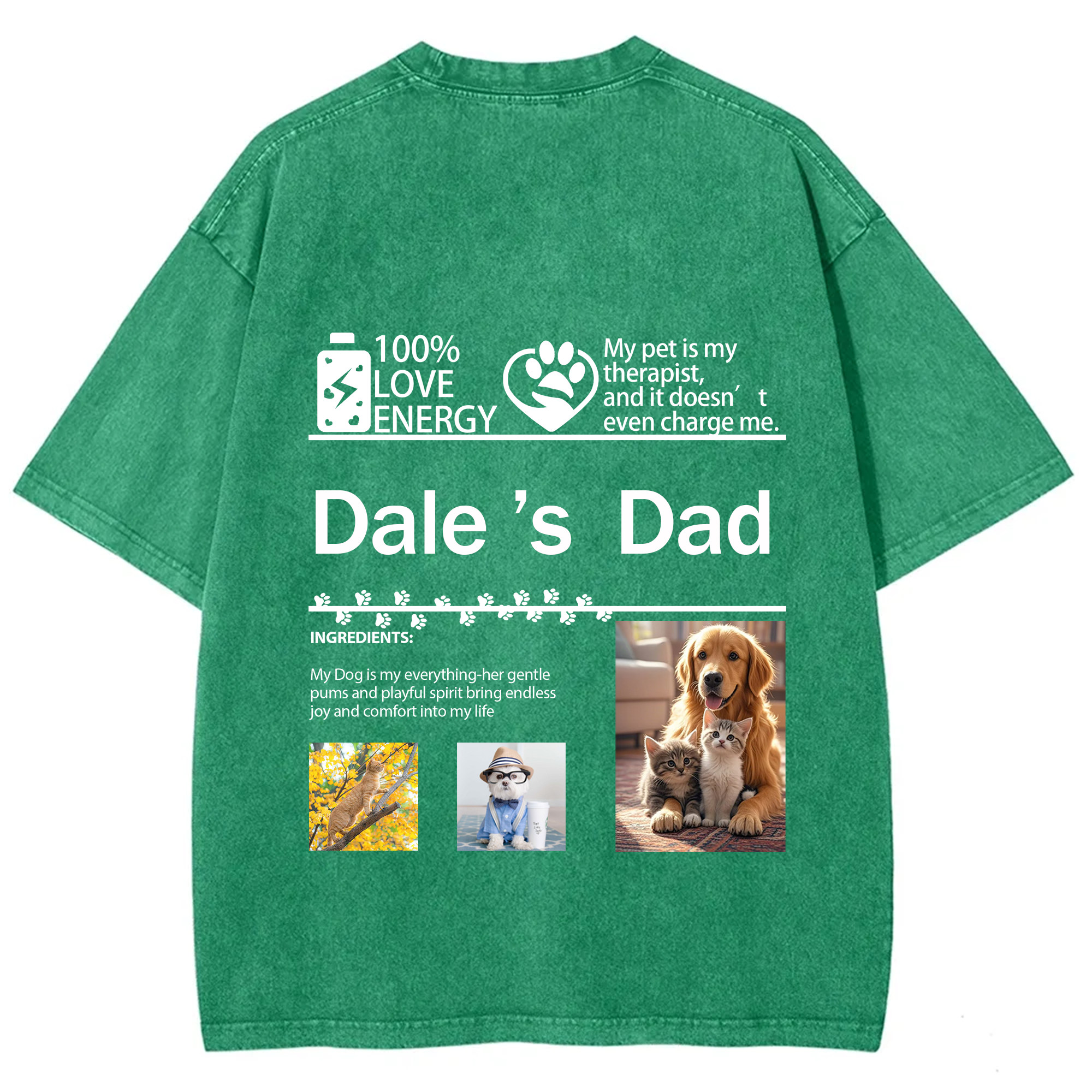 Pet Photo Creative Customized Unisex T-shirt