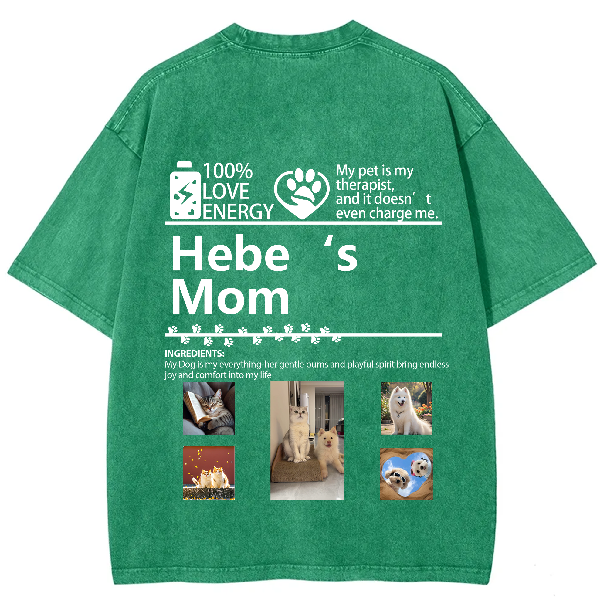 Pets Photos Creative Customized Unisex T-shirt