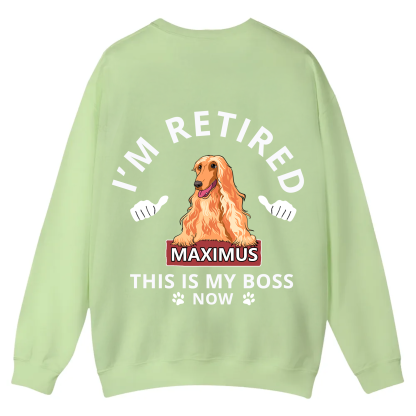 This Is My Boss - Personalized Custom Unisex Casual Crewneck Sweatshirt