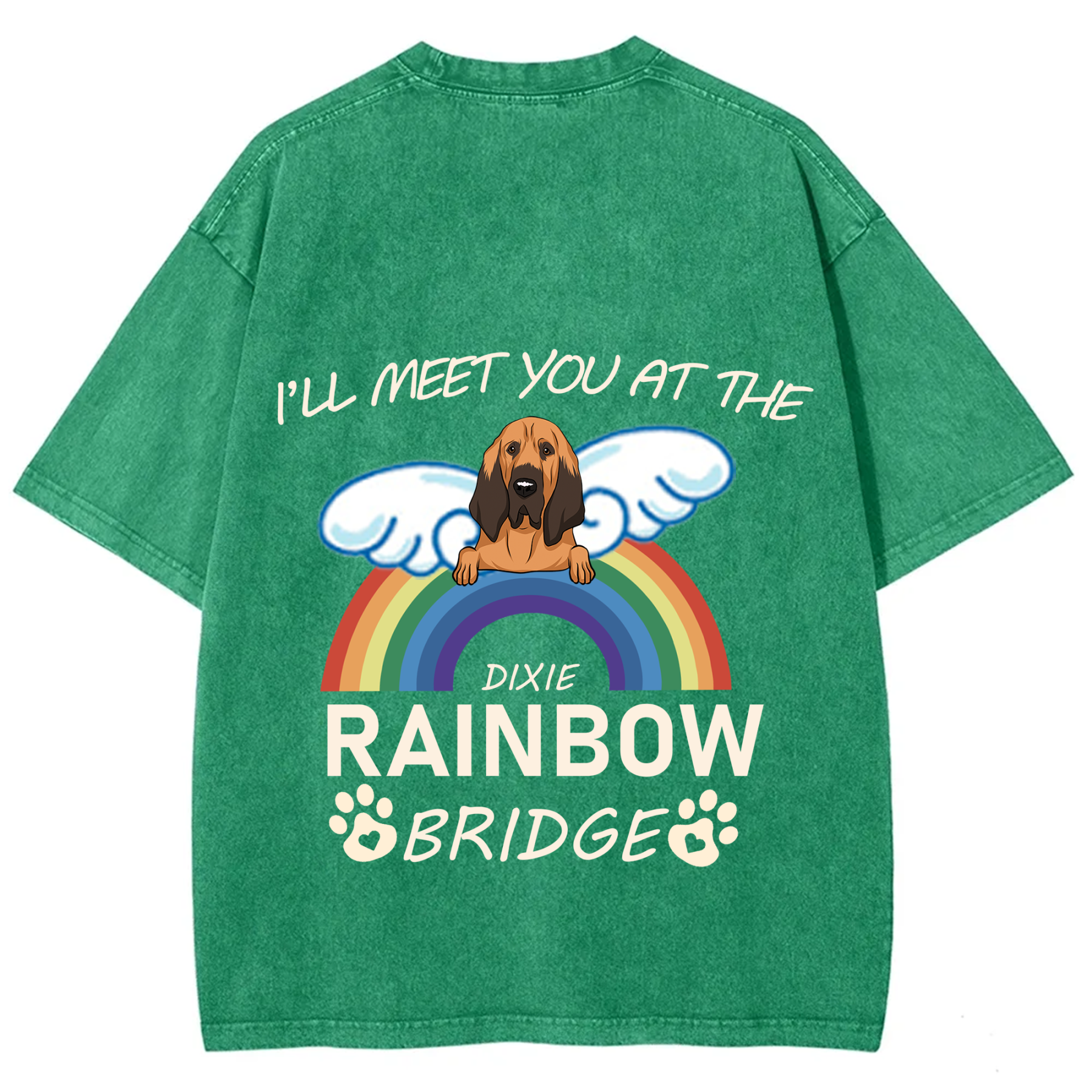I'll Meet You At The Rainbow Bridge - Personalized Custom Unisex T-shirt