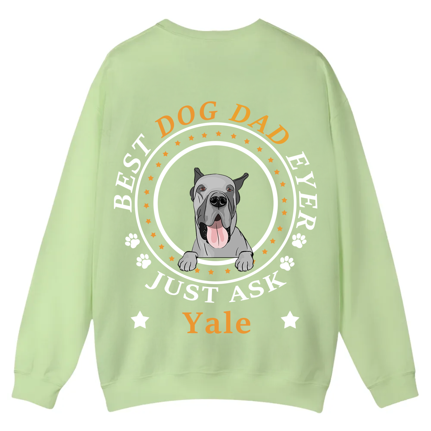Best Dog Dad/Dog Mum Circle - Personalized Custom Unisex Casual Crewneck Sweatshirt