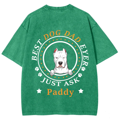 Best Dog Dad/Dog Mum Circle - Personalized Custom Unisex T-shirt