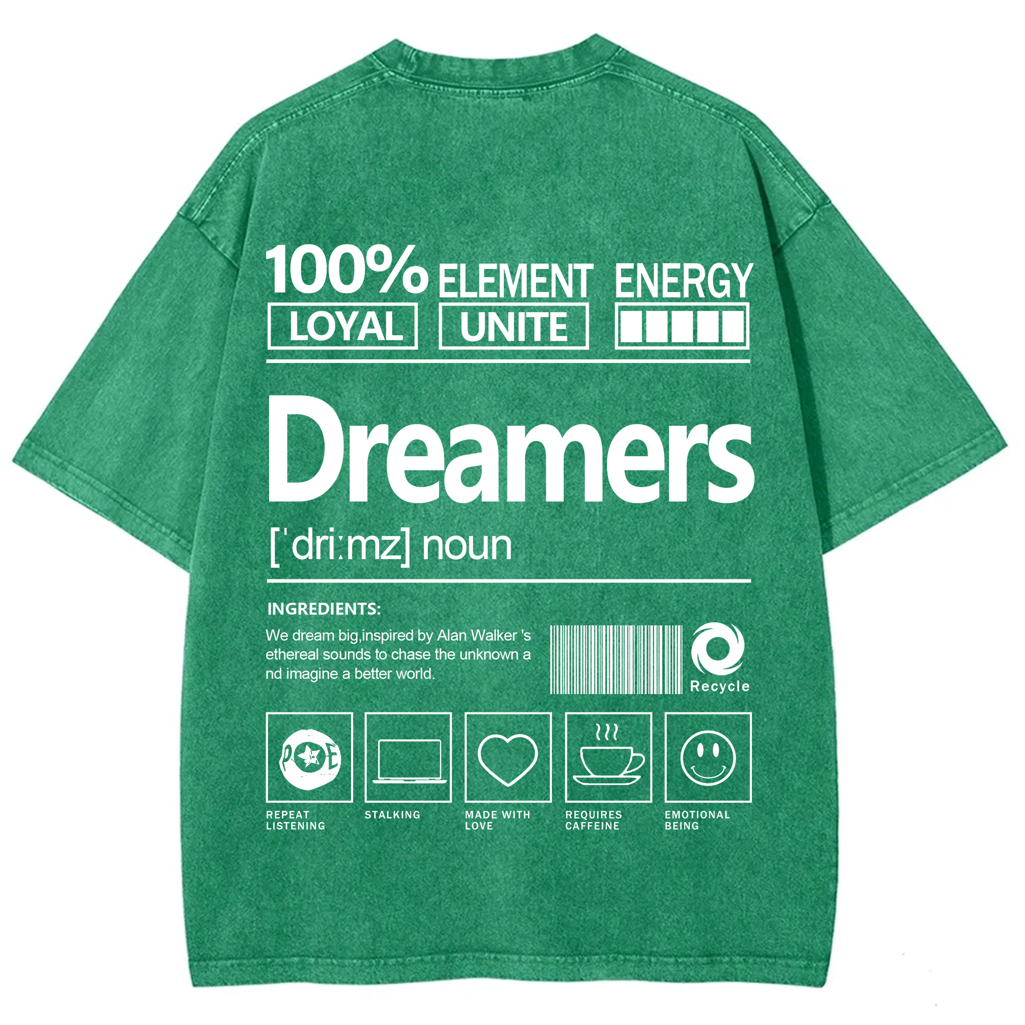 Dreamers  Unisex Fit Washed T-Shirt