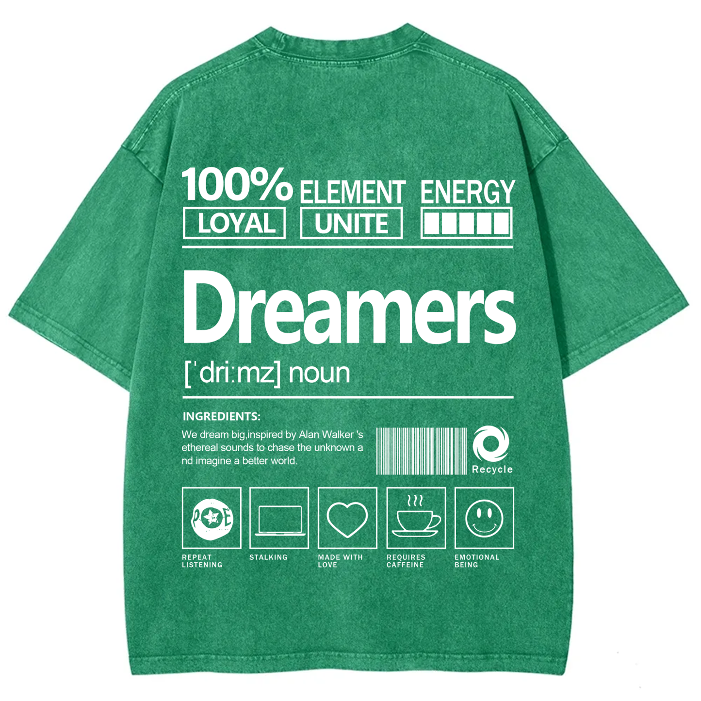 Dreamers  Unisex Fit Washed T-Shirt
