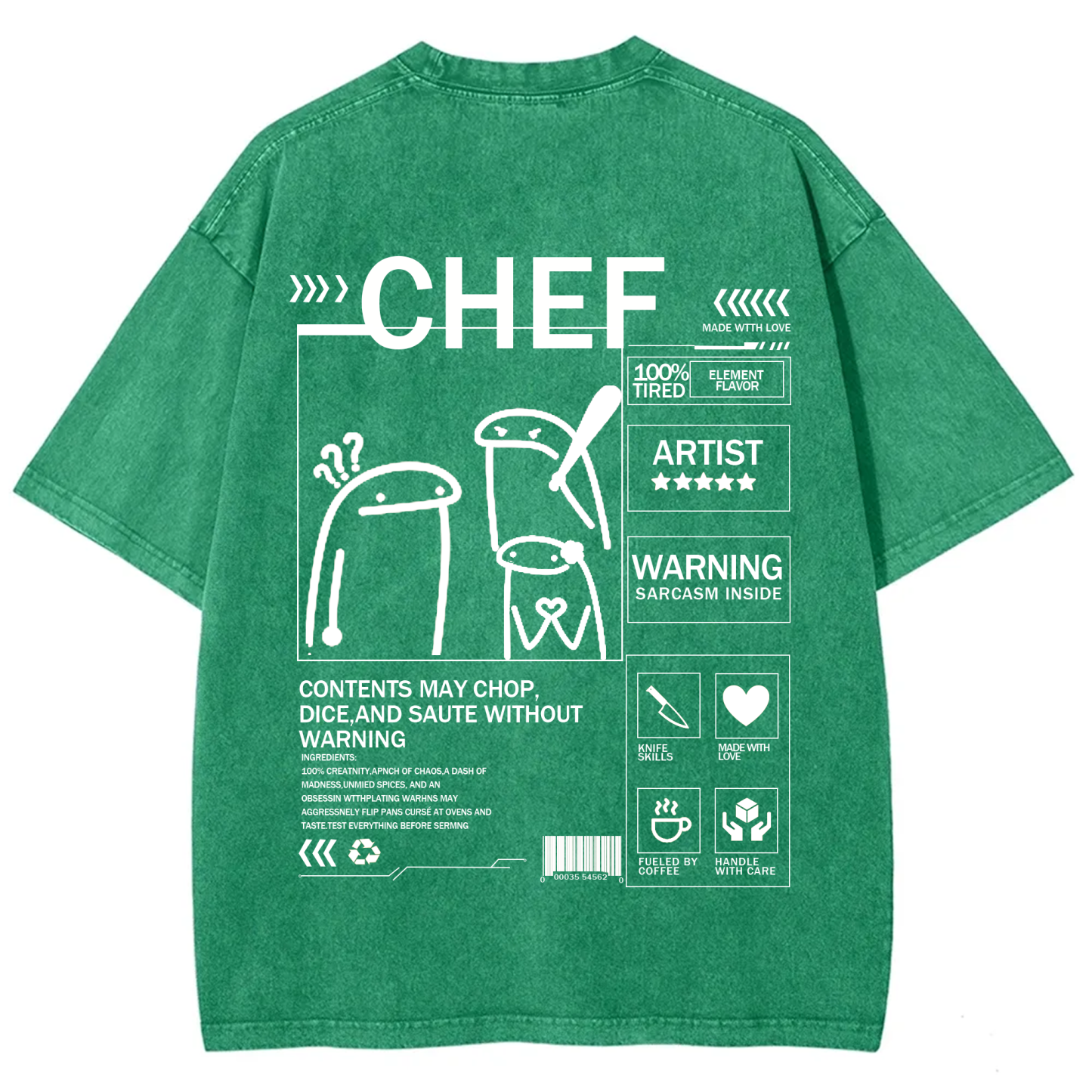 Chef Solid Color Unisex T-shirt