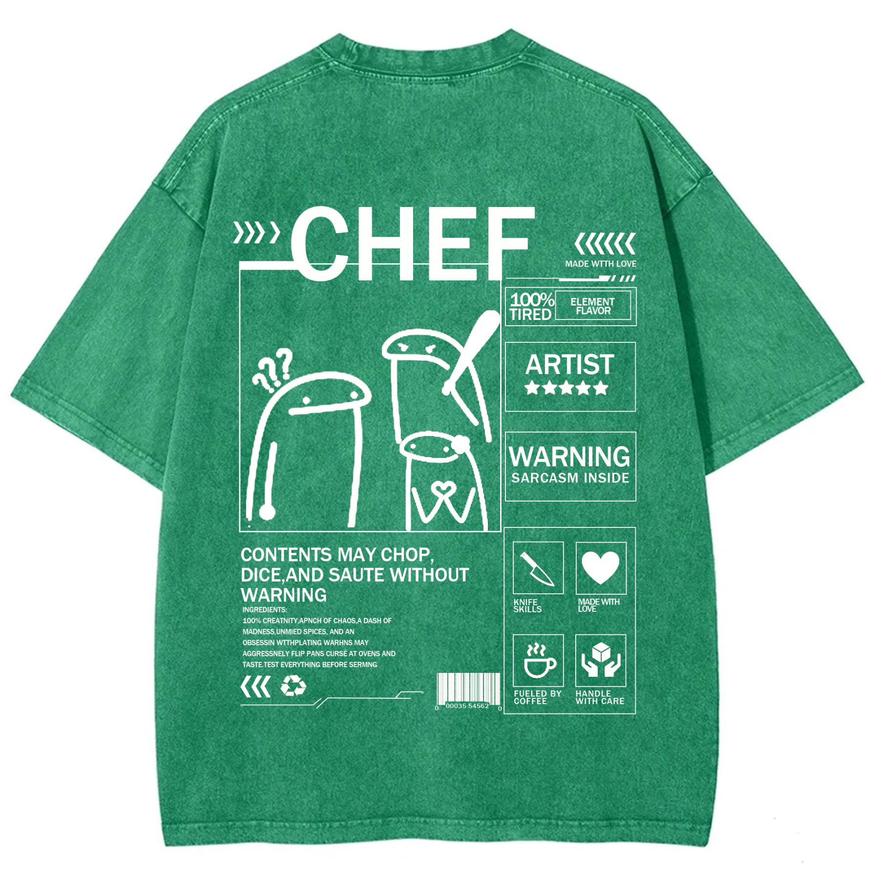 Chef Solid Color Unisex T-shirt
