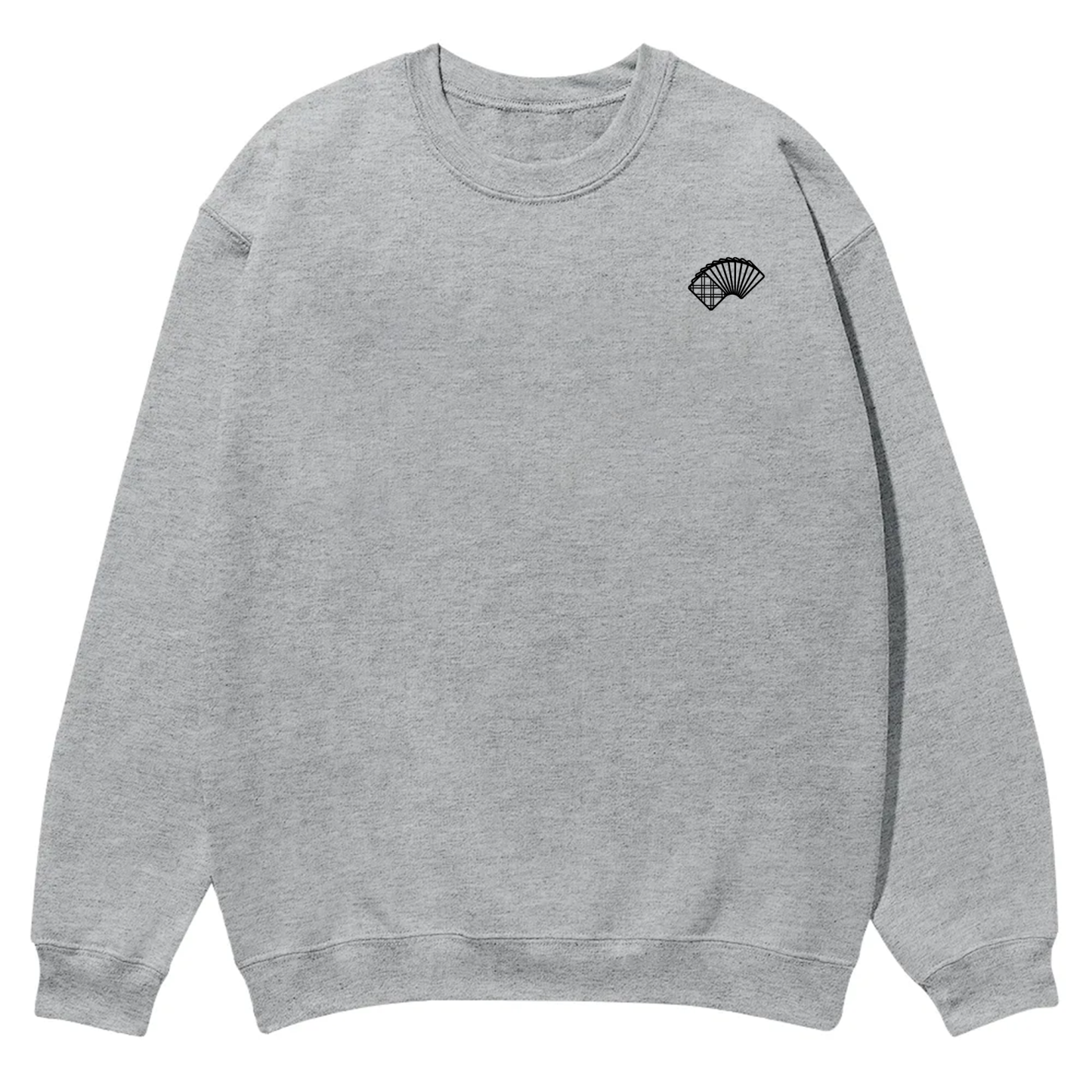 Poker Player Unisex Casual Crewneck Sweatshirt