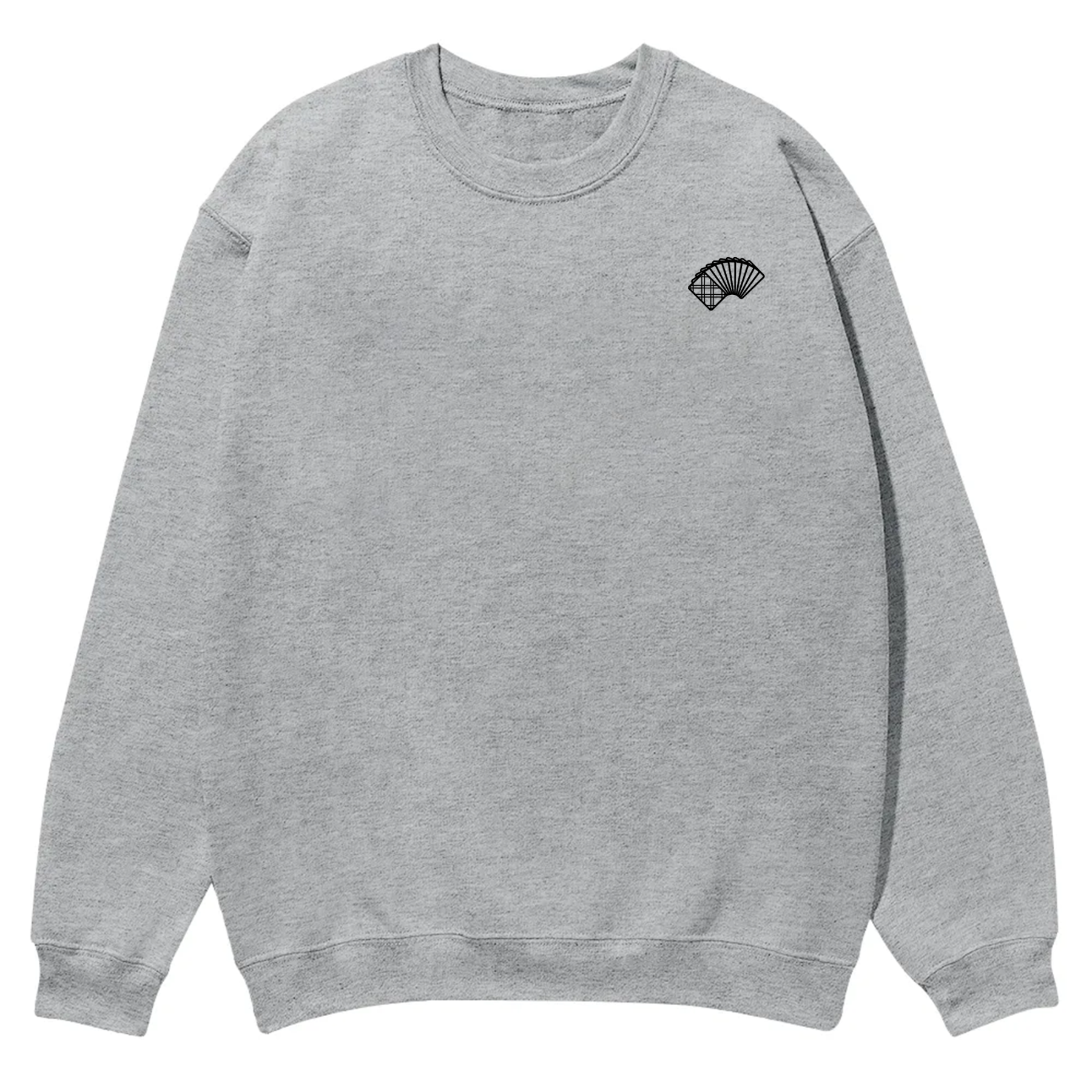 Poker Player Unisex Casual Crewneck Sweatshirt