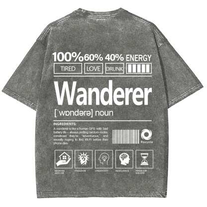 Wanderer  Unisex Fit Washed T-Shirt