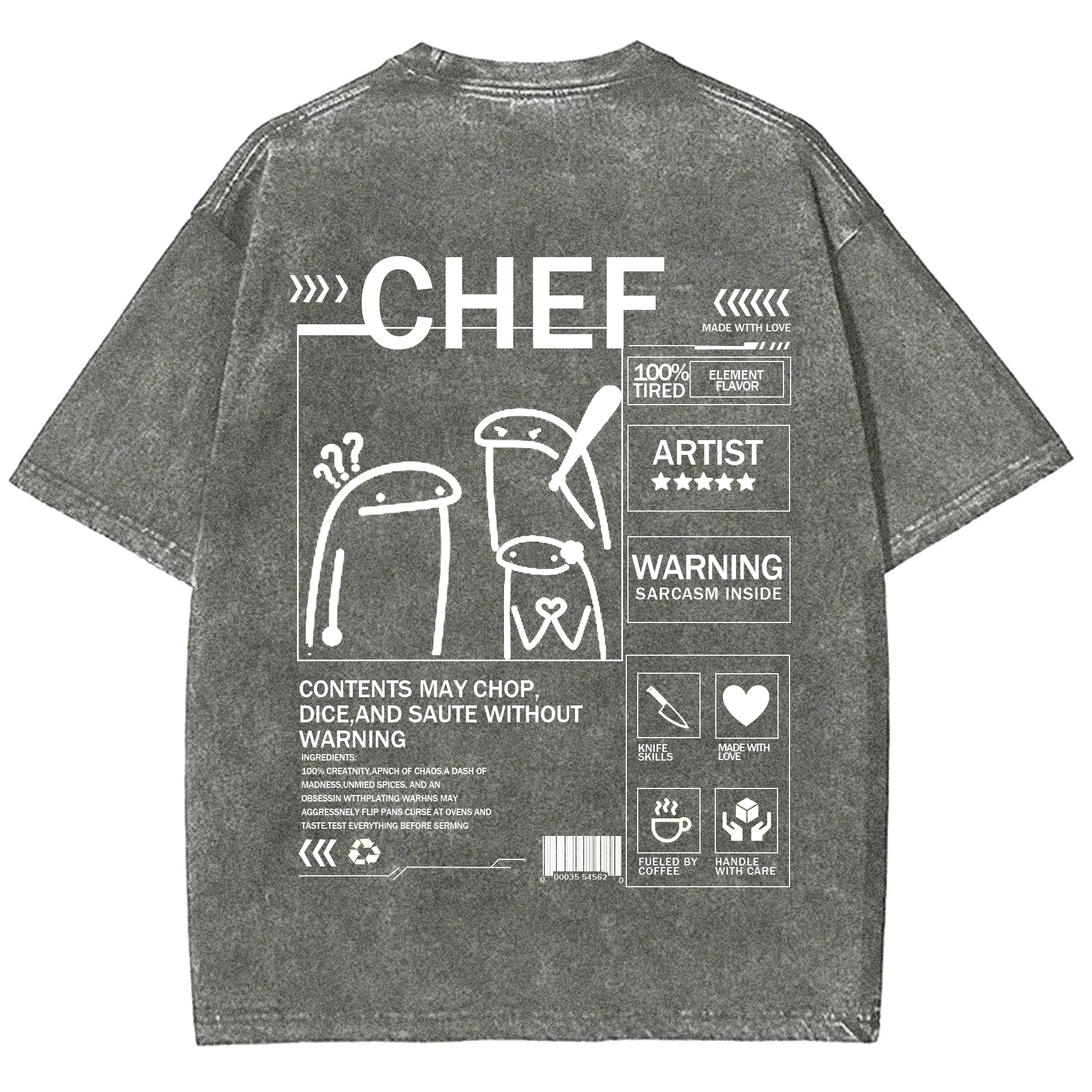 Chef Solid Color Unisex T-shirt