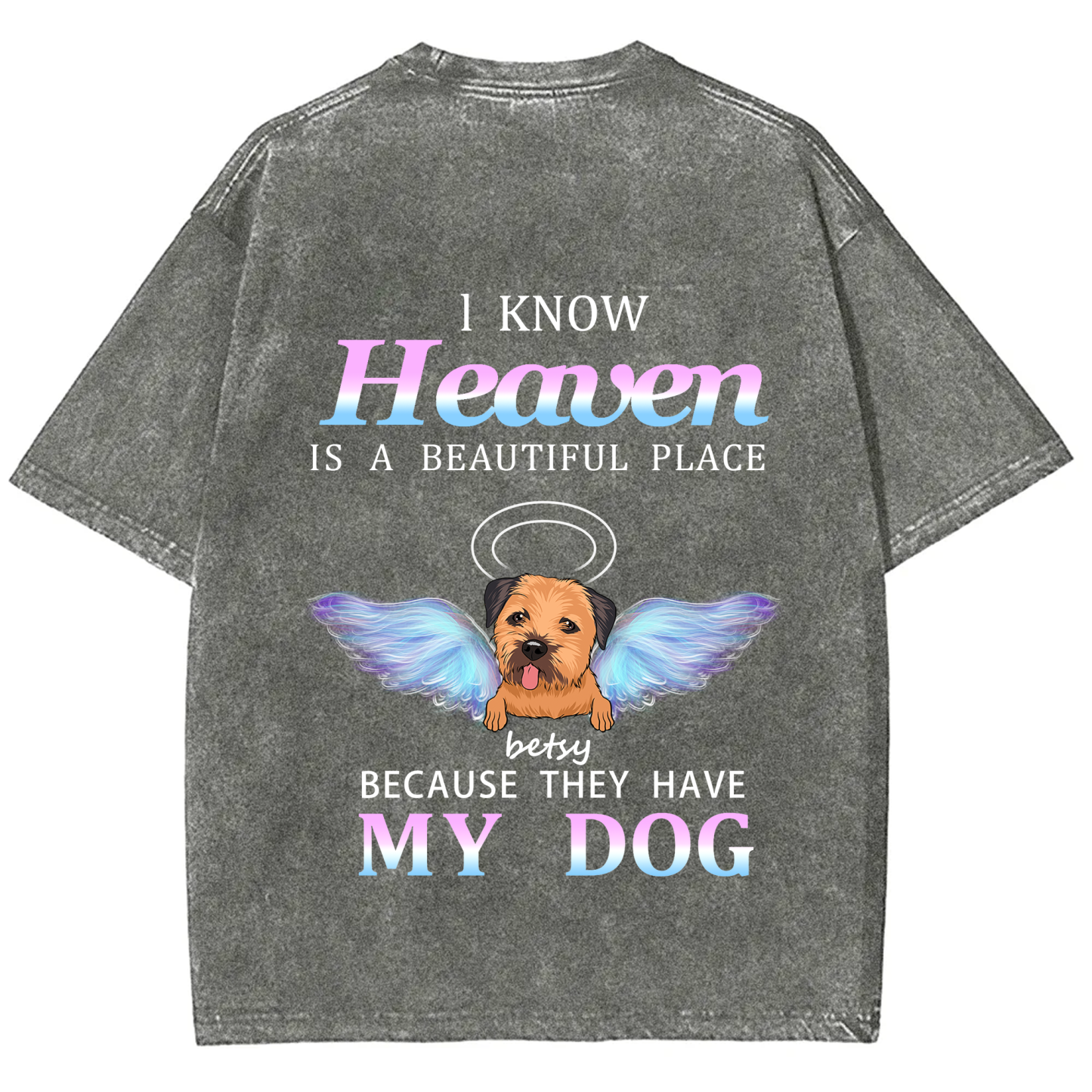 Heaven Is A Beautiful Place - Personalized Custom Unisex T-shirt