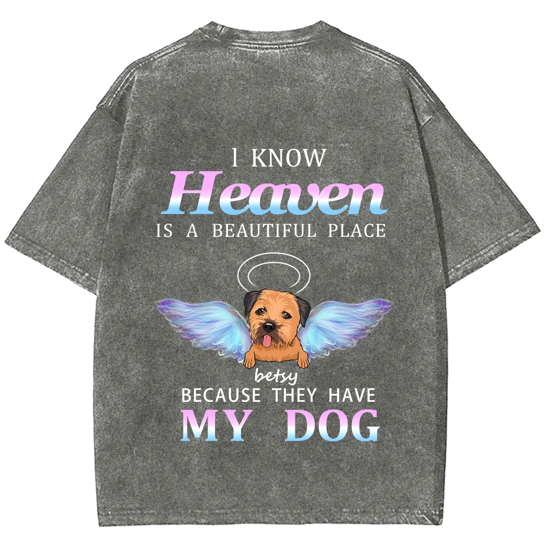 Heaven Is A Beautiful Place - Personalized Custom Unisex T-shirt