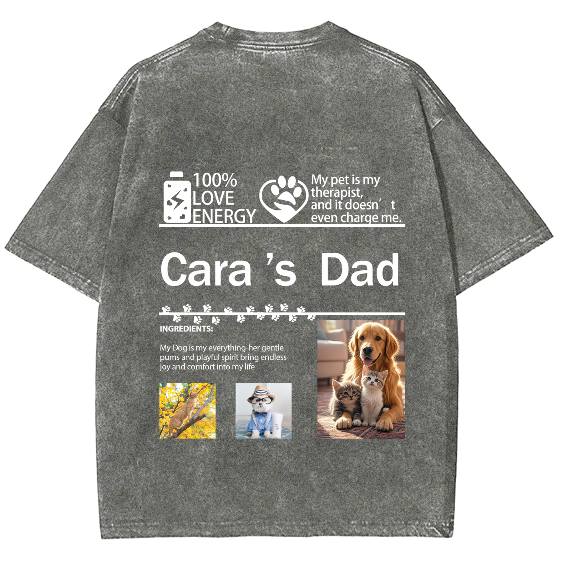 Pet Photo Creative Customized Unisex T-shirt