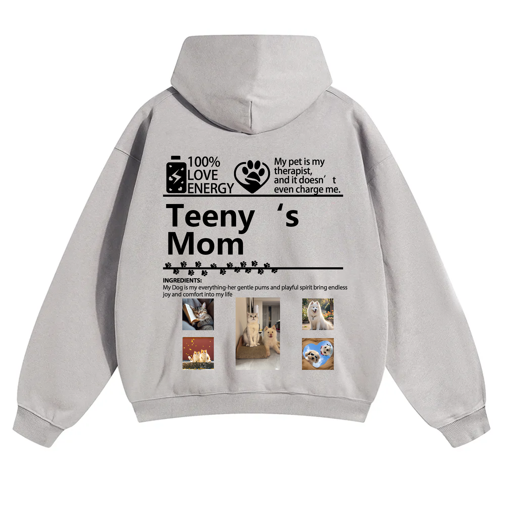 Pets Photos Creative Customized Unisex Hoodie