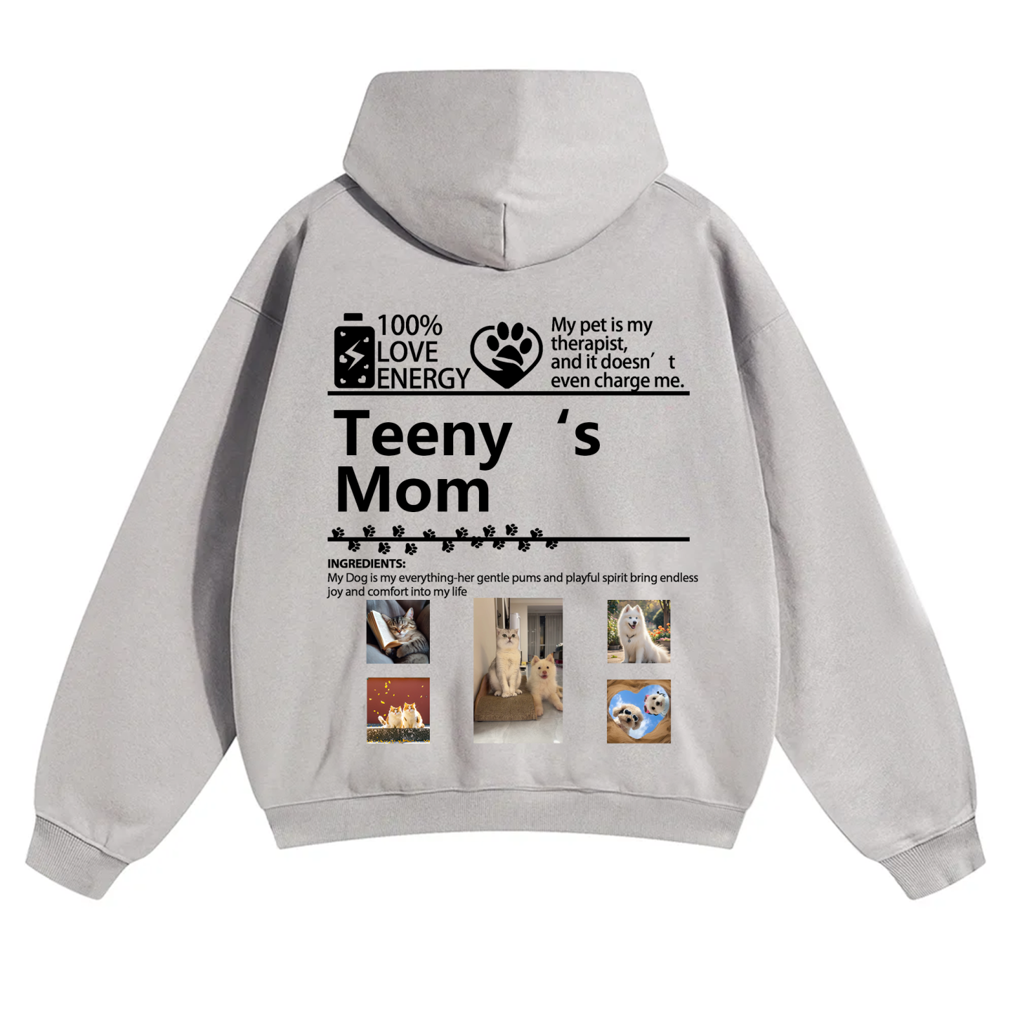Pets Photos Creative Customized Unisex Hoodie