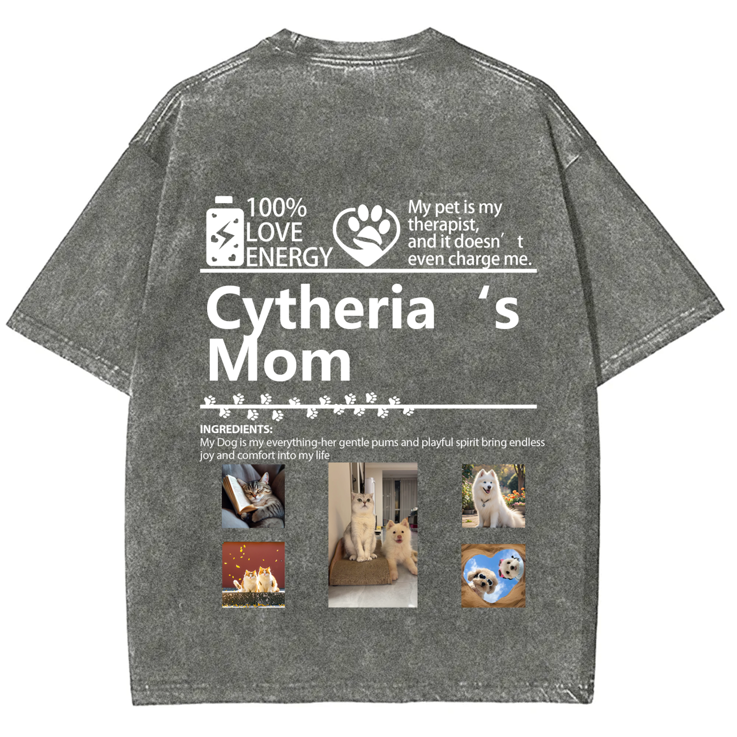 Pets Photos Creative Customized Unisex T-shirt