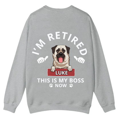 This Is My Boss - Personalized Custom Unisex Casual Crewneck Sweatshirt