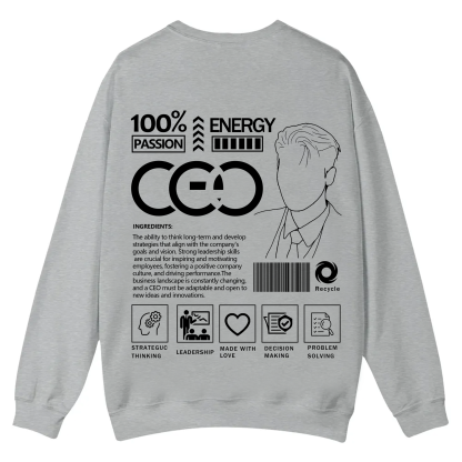 CEO Unisex Casual Crewneck Sweatshirt
