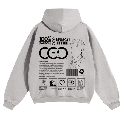 CEO Unisex Casual Print Hoodie