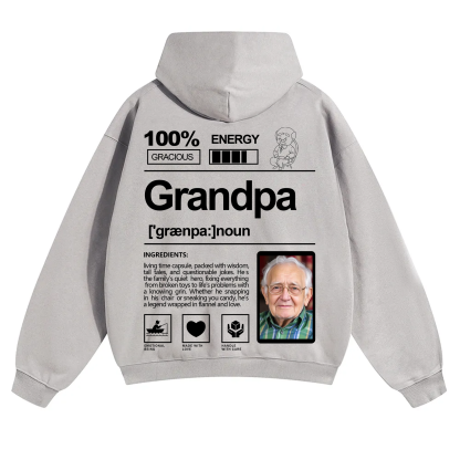 Addcustom Photo family Solid Color Hoodie