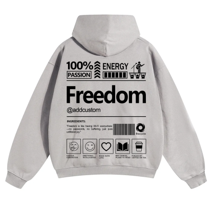 Freedom Addcustom Solid Color Hoodie