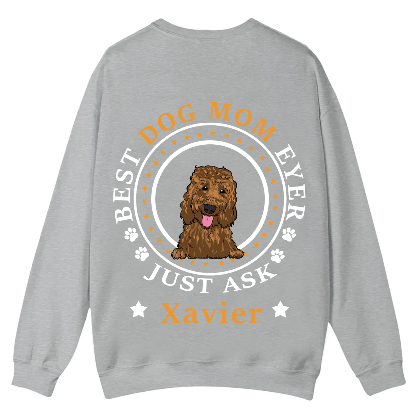 Best Dog Dad/Dog Mum Circle - Personalized Custom Unisex Casual Crewneck Sweatshirt