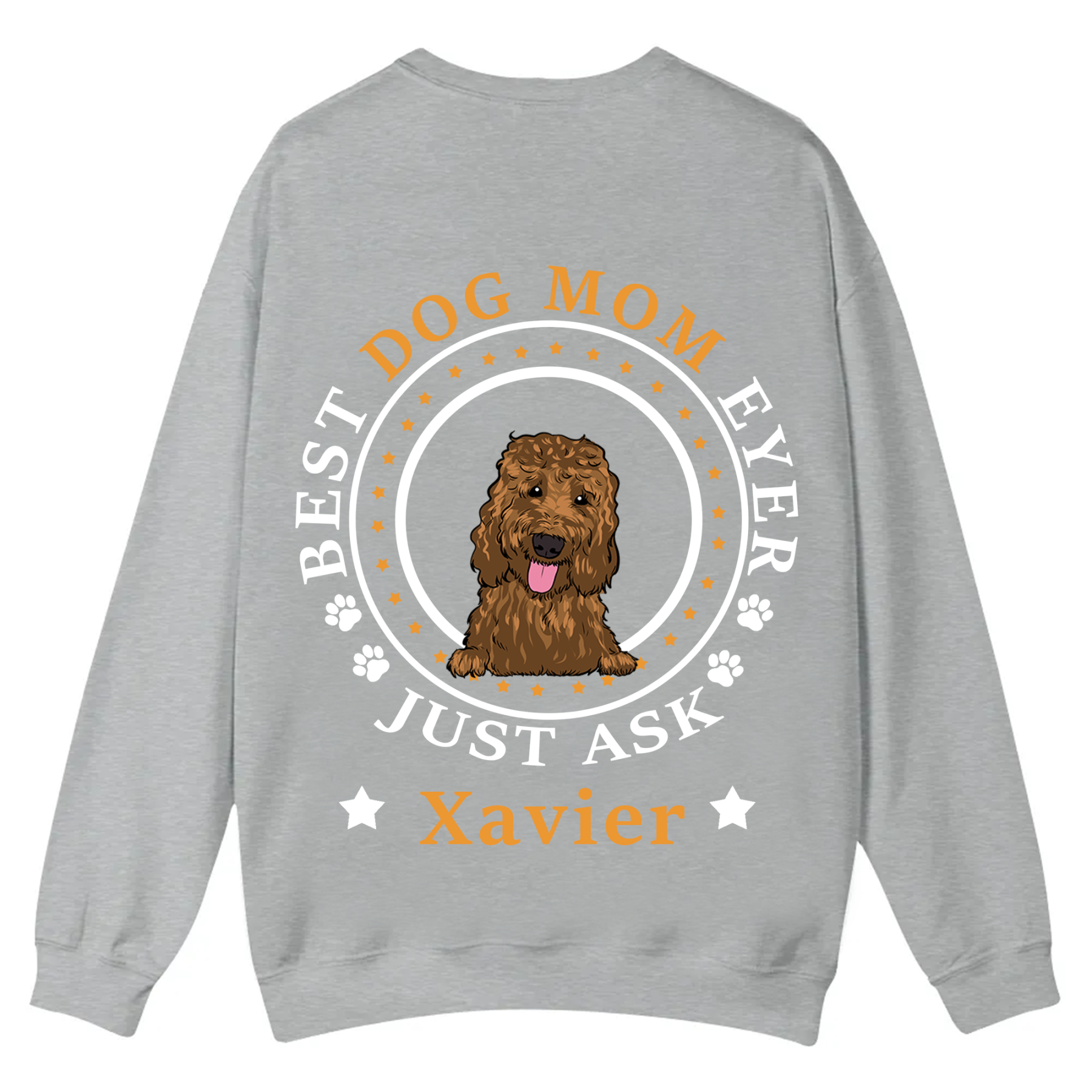 Best Dog Dad/Dog Mum Circle - Personalized Custom Unisex Casual Crewneck Sweatshirt