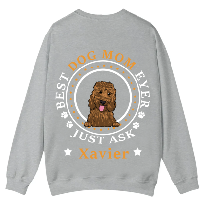 Best Dog Dad/Dog Mum Circle - Personalized Custom Unisex Casual Crewneck Sweatshirt