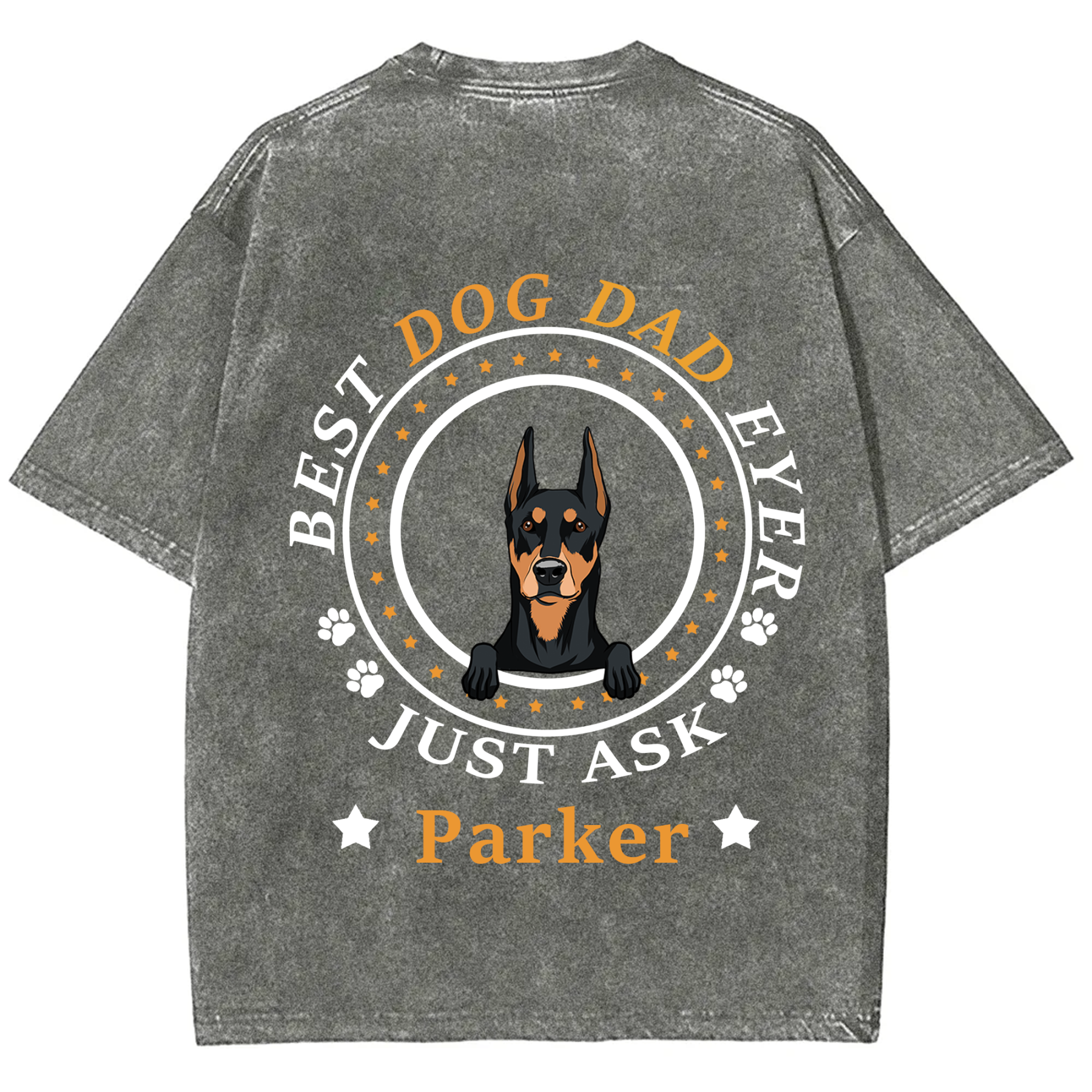 Best Dog Dad/Dog Mum Circle - Personalized Custom Unisex T-shirt