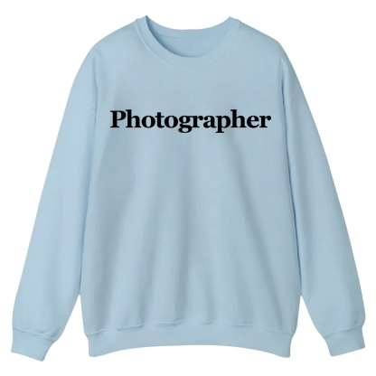Photographer Casual Crewneck Sweatshirt wearishow