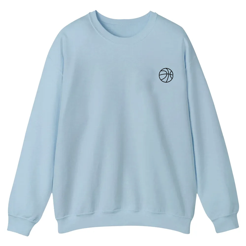 Basketball Player Casual Crewneck Sweatshirt wearishow