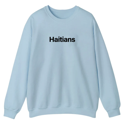 Haitians Unisex Fit  Casual Crewneck Sweatshirt wearishow