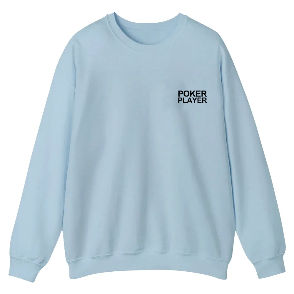 Poker Player Casual Crewneck Sweatshirt wearishow