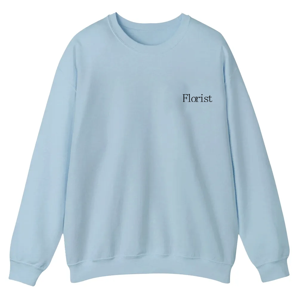 Florist Casual Crewneck Sweatshirt wearishow
