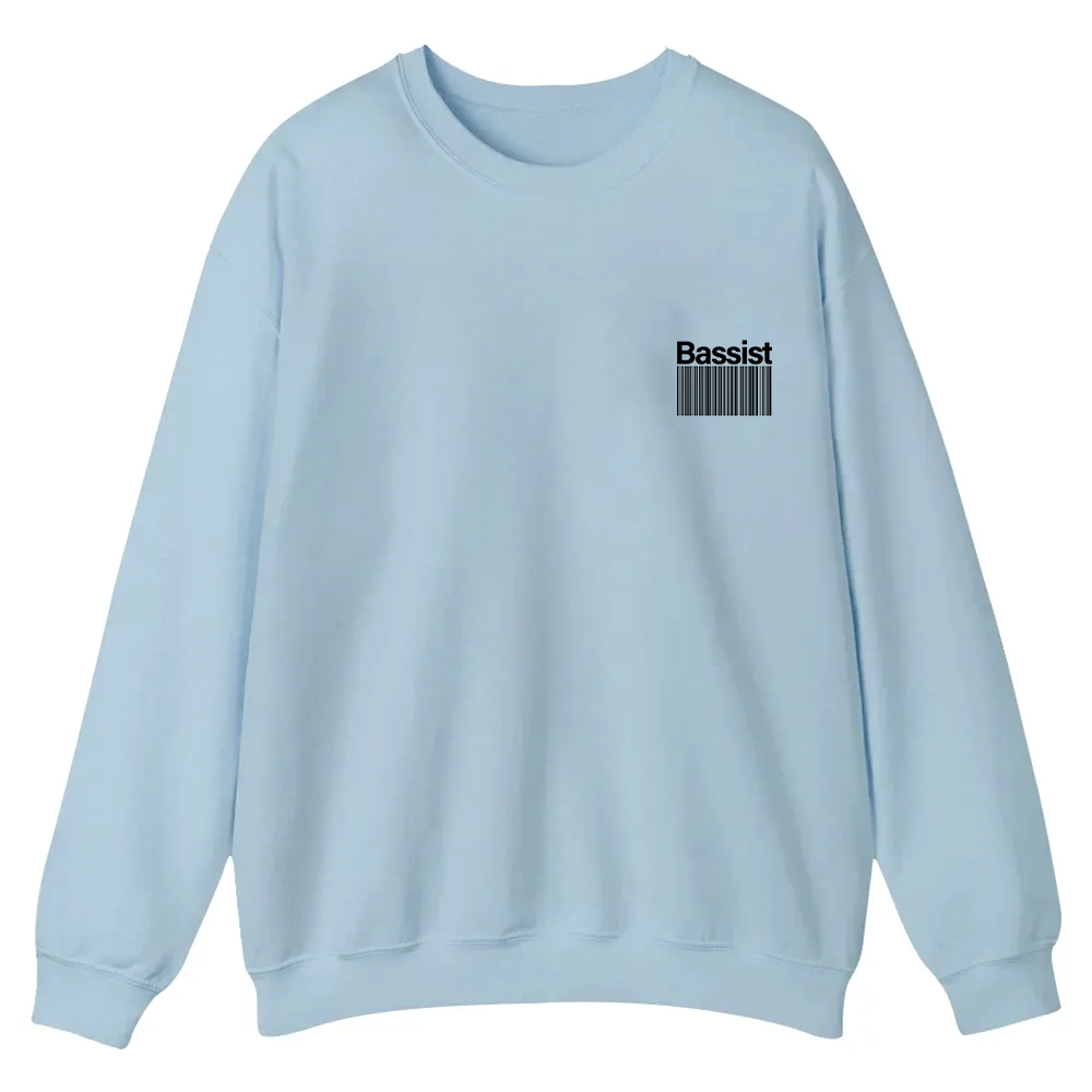 Bassist Casual Crewneck Sweatshirt wearishow