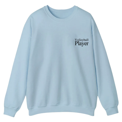 Volleyball Player Casual Crewneck Sweatshirt wearishow
