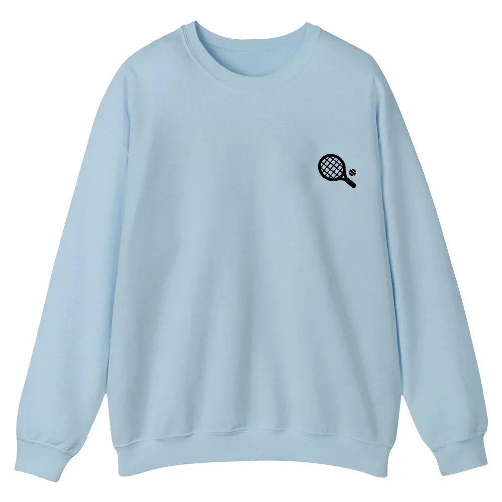 Padel Player Casual Crewneck Sweatshirt wearishow